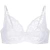 Dorina Perfect Lace Reggiseno a Coppa Intera con Ferretto - Leggermente Imbottito per Forma Naturale - Tessuto Liscio e Supporto Regolabile, Bianco