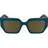KARL LAGERFELD Women's Sunglasses KL6166S - Petrol with Solid Ochre Lens