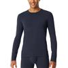 Schiesser Herren Shirt Langarm-Langes Unterhemd-Casual Warming Maglie Termiche, Blu Notte_181914, 5 Uomo