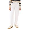 Tommy Hilfiger Donna Jeans White Relaxed Straight Vita Alta, Bianco (White), 32W/30L