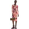 Desigual Abito da Donna A Maniche Lunghe, Vestito Donna, Rosso, L