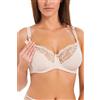 Teyli Reggiseno Allattamento Donna con Ferretto Spalline Regolabili - Reggiseni maternità Cotone Finiture in Pizzo - Reggiseni maternità Beige 2F