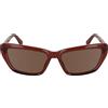 CALVIN KLEIN JEANS Women's Sunglasses CKJ24623S - Brick with Solid Brown Lens