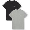 Pepe Jeans T-Shirt da Uomo M Basic Logo Stretch Pack Grigio (Grigio Marl), M, Grigio (Grigio Marna), M