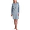 Calida Camicia da Notte da Donna, in Cotone Blu, 40-42, Blue Cotton, 40-42