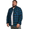 Urban Classics Checked Flanell Uomo Camicia in Flanella Nero/Bianco 100% Cotone Regular