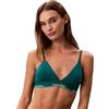 Calvin Klein Donna Reggiseno a Triangolo Lightly Lined con Fascia con Logo, Blu (Turf), L