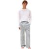 Tommy Hilfiger Uomo Set Pigiama Woven Print con Logo, Multicolore (White/Mini Tartan), XXL