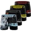 FREEGUN Boxer Mutande Ragazzo Sport, Set da 4, Nero B04 (10/12 Anni)
