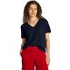 Tommy Hilfiger Donna T-Shirt Maniche Corte con Scollo a V