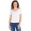 Tommy Jeans T-shirt Maniche Corte Donna TJW Slim Soft Scollo a V, Bianco (White), XL