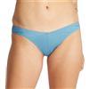 Calvin Klein Donna Slip Bikini Brasiliana Delta Bikini con Branding, Blu (Adriatic Blue), S
