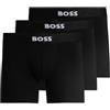 BOSS BoxerBr 3P One, Breve Boxer Uomo, Nero 001, XL