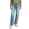 G-STAR Viktoria High Straight Jeans Donna, Blu (Faded Ripped Denali Blue D23959-d499-g668), 25W / 30L
