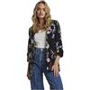 Pieces Pcbosella 3/4 Stampato Blazer Noos BC, Nero, L