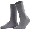 FALKE Sensitive Berlin W So lana cotone con bordino morbido 1 paio, Calzini Donna, Grigio Light Grey Melange 3830, 39-42