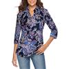 CEASIKERY - Camicetta da Donna con Maniche a 3/4, Scollo a V, Casual
