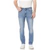 Amazon Essentials Jeans Slim Fit Elasticizzati - Colori Fuori Produzione Uomo, delavé Chiaro, 35W / 28L