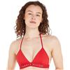 Tommy Hilfiger Top Bikini a Triangolo Donna Imbottito, Rosso (Primary Red), L