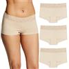 Maidenform, Mutandine da Donna in Cotone Elasticizzato, assortite, Confezione da 3, Medium