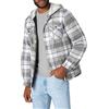 Wrangler Authentics Giacca A Maniche Lunghe Trapuntata Foderata In Flanella Con Cappuccio Camicia Button Down Uomo (Pacco da 1)