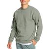 Hanes EcoSmart Fleece, Pullover Crewneck Sweatshirt, 1 Or 2 Pack Maglia di Tuta, Verde Slavato, L Uomo