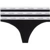 Calvin Klein Perizomi Donna Confezione da 3 Modern Logo Tanga, Nero (Black/Black/Black), L
