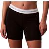 Calvin Klein Donna Pantaloncini Hipster Boxer Brief con Fascia con Logo, Nero (Black), S