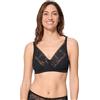 Playtex Reggiseno Senza Ferretto Flowery Lace Recycled Donna x1, Nero, 34/3C