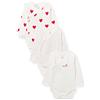 Petit Bateau A00AZ, Body neonato manica lunga (Pacco da 3) Bimba 0-24, Variante 1, 0-3 mesi