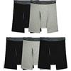 Fruit of The Loom Coolzone Boxer da Uomo, Traspiranti e Traspiranti, Colori Assortiti, Confezione da 5 - Nero/Grigio, M