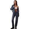Calvin Klein Donna Jeans Straight Stanton Vita Alta, Blu (Stanton), 29W/32L