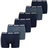 Levi's Levis Men Repeat Logo Boxer Lettera 6P ECOM, Middle Grey Melange Combo, XL