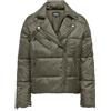 ONLY ONLVANILLA Puffer Biker Jacket OTW Giacca trapuntata da donna, marrone, M, marrone, M