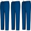 MISEMIYA - Confezione 3 Pz - Pantaloni Sanitari Unisex - Divise MEDICHE Divise SANITARIE Pantaloni da Lavoro - RIF. 8312 * 3 pz - Small, Blu Marino 68