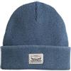 Levi's Backpatch Beanie Berretto da Uomo Color Dusky Indigo, Taglia Unica, Dusky Indaco, Taglia Unica