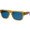 Calvin Klein Jeans Men's Sunglasses CKJ24607S - Honey To Brown with Solid Blue Lens