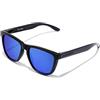 HAWKERS ONE POLARIZED, Occhiali da sole Unisex - Adulto, Raw Nero/Blu Polarizzato, Taglia unica