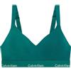 Calvin Klein Donna Bralette Lift con Fascia con Logo, Blu (Turf), S