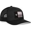 Haka Hat Cappello con Bandiera del Texas - Cappello da Baseball, Berretto da Golf Snapback (Nero/Grigio)