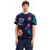 Desigual Man Template 1 Color New, 5000 Navy, M, Blu, M