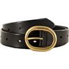 Levi's Billy Plaque Belt, cintura Uomo, DARK BROWN, 80