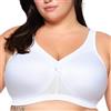 Glamorise Magiclift Active Support Bra Wirefree #1005, Reggiseno Donna, Bianco, 5E