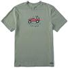 Life is Good Crusher Tee, T-Shirt Grafica in Cotone a Maniche Corte, Motivo Golf Jake, XL