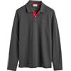 Gant Reg Contrast Pique LS Rugger Polo Uomo (Pacco da 1)