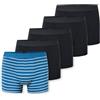Schiesser Herren 5 Pack Boxershorts Bio Baumwolle Multipack-95/5 Organic Boxer a Pantaloncino, Ordinati 9_183214, 8 Uomo