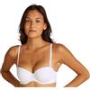 Calvin Klein Donna Reggiseno Senza Spalline Lightly Lined Elasticizzato, Bianco (White), 2C