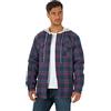 Wrangler Authentics Giacca A Maniche Lunghe Trapuntata Foderata In Flanella Con Cappuccio Camicia Button Down Uomo (Pacco da 1)