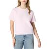 Amazon Essentials Top in Felpa a Maniche Corte in Mohair Sintetico, Vestibilità Rilassata Donna, Lilla Pastello, XXS