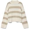 VERO MODA Vminez LS Highneck Short Pullover Boo Vminez LS - Pantaloncini a Collo Alto Donna (Pacco da 1)